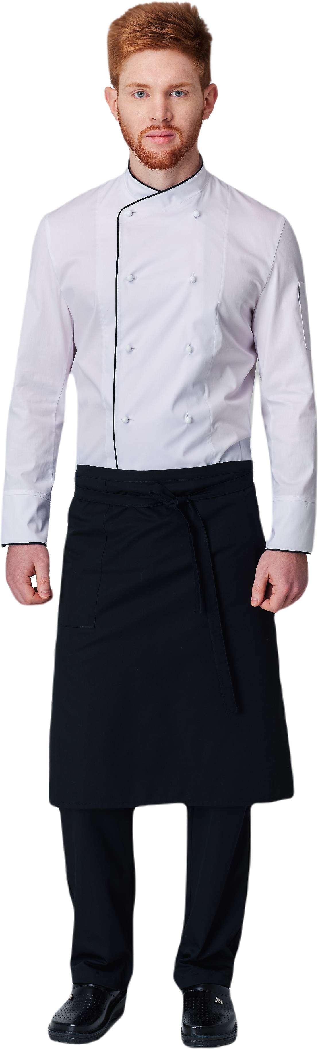 Комплект для повара SHEF - китель / фартук / брюки мужской белый