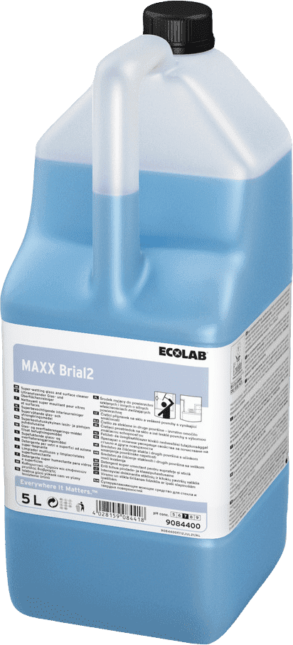 Ecolab MAXX Brial2 средство с мягкой формулой для стекла и твердых поверхностей, Клинград 0