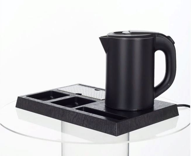 Чайная станция арт I-H1268. чайник 0,8л, цвет черный