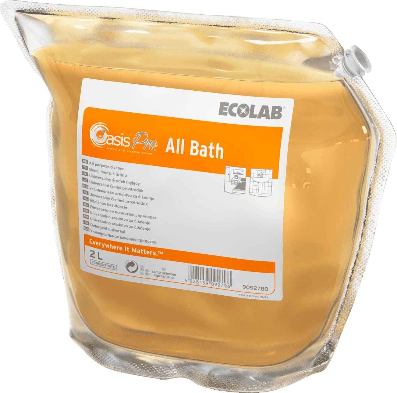 Oasis Pro All Bath моющее средство для деликатных поверхностей ванной комнаты, Клингард