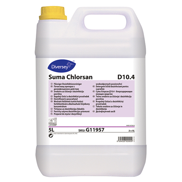 Suma Chlorsan D10.4 / Хлорсодержащее моющее средство 2 х 5 л