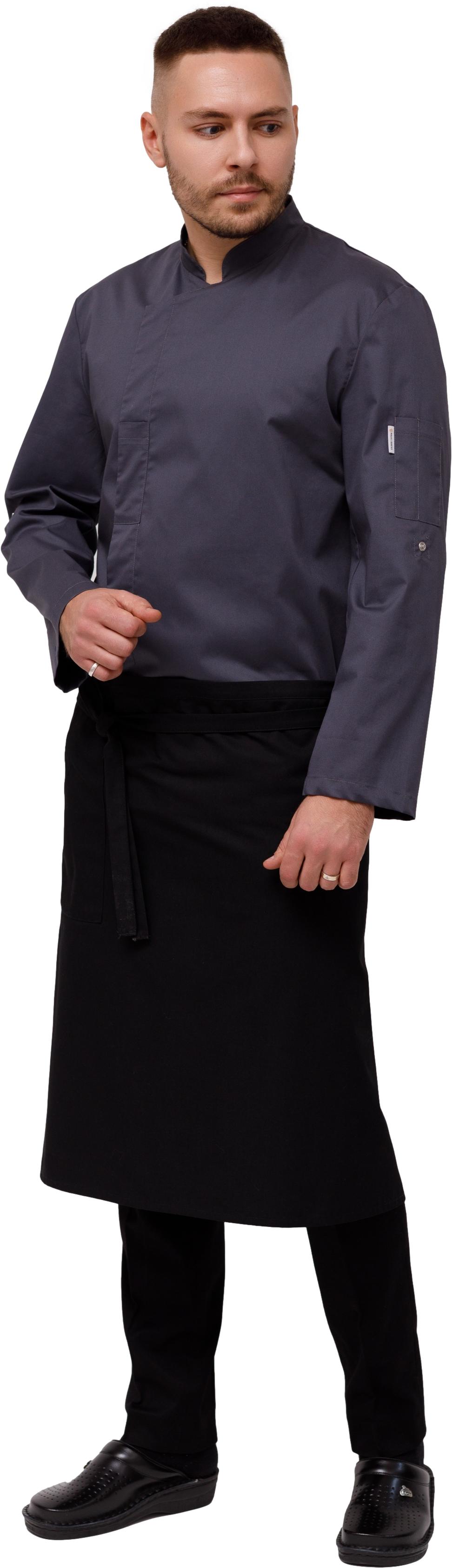 Комплект для повара LINCOLN - китель / фартук / брюки мужской темно серый 0