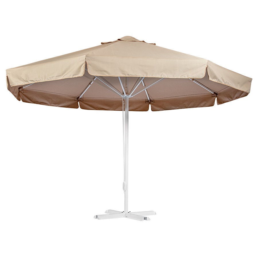 Зонт с центральной опорой d 4,0 м,  СТАНДАРТ 60 круглый (Ткань Oxford 600D), бежевый 0