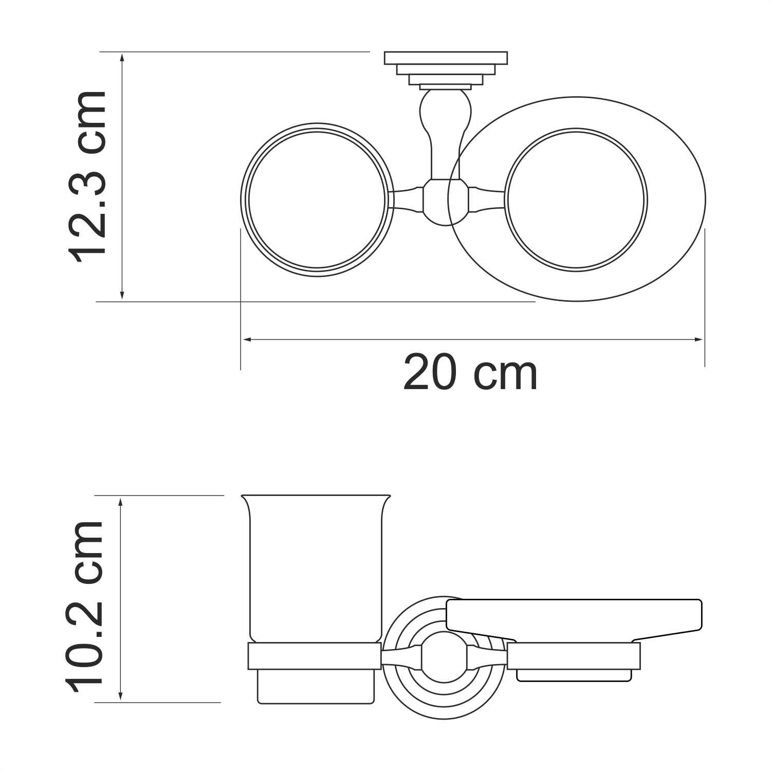 Ammer K-7026 Держатель стакана и мыльницы 1