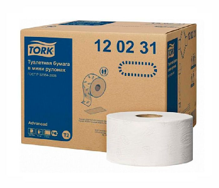 Туалетная бумага в мини-рулонах Tork Advanced, Клингард