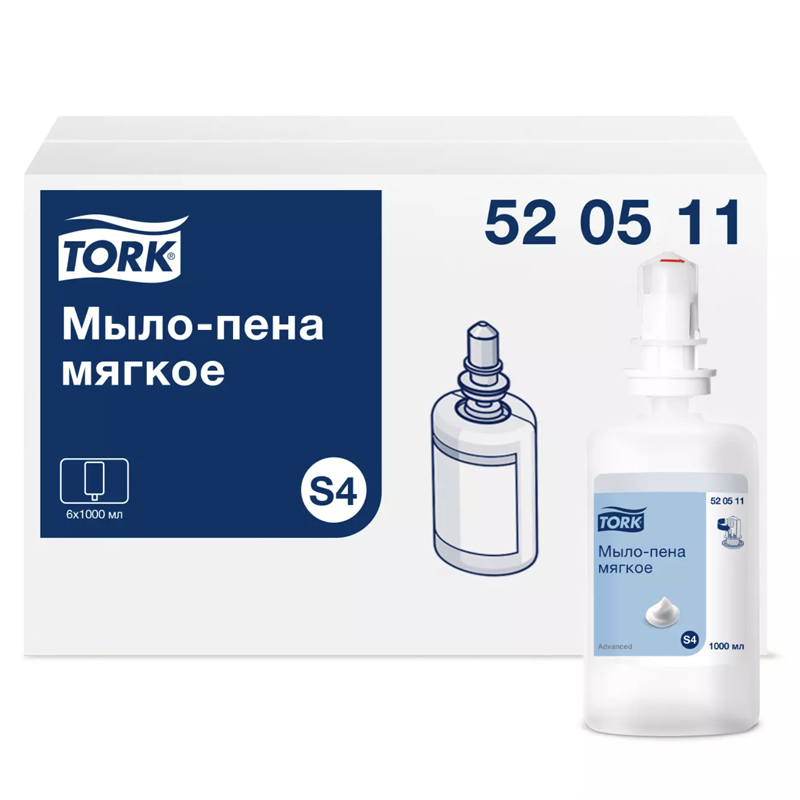Tork Мыло-пена мягкое 520511, категория Advanced, 1000 мл