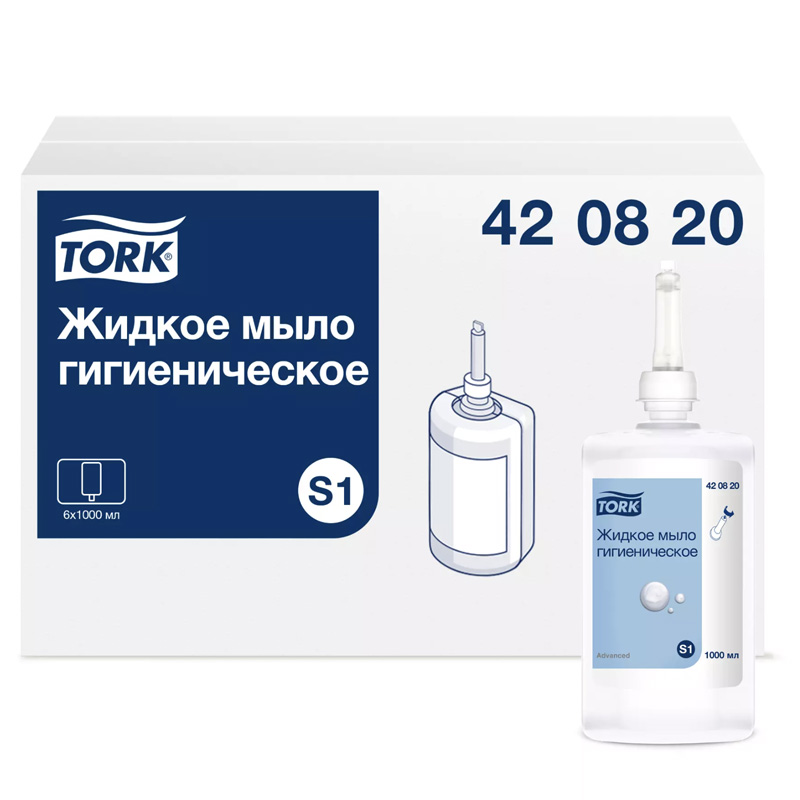 Tork 420820 Жидкое мыло гигиеническое, категория Advanced, 1000 мл