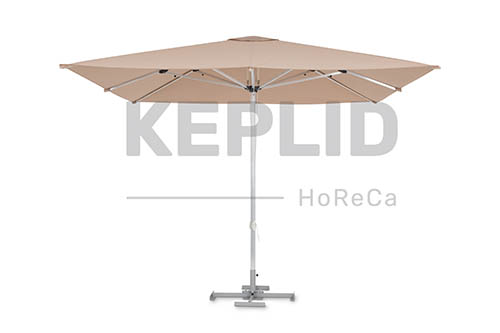 Зонт для кафе усиленный 3х3м на центральной алюминиевой опоре без волана 3х3м, Кеплид