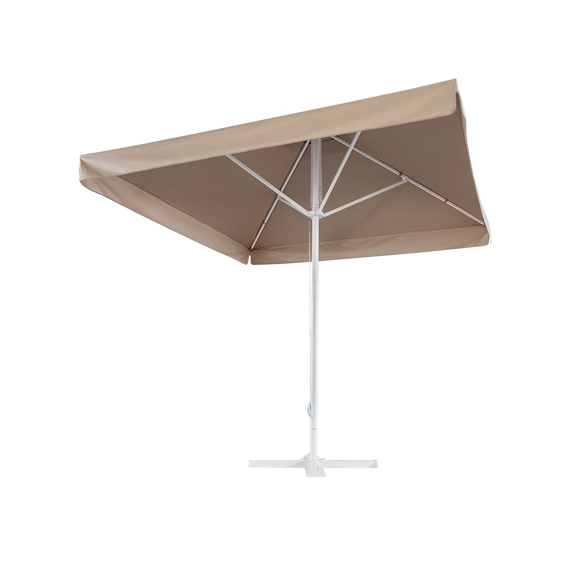 Зонт с центральной опорой 3,0х3,0 м, СТАНДАРТ 60 квадратный (Ткань Oxford 600D), бежевый 0